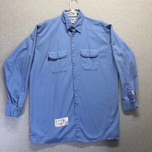 Armorex FR Shirt Mens 17.5 (XL) Blue Flame Resistant CAT2 Button Down Collared